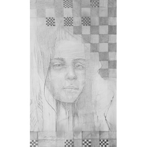 Rafique Somroo, 14 x 22, Pencil on Paper, Figurative Painting, AC-RSO-024